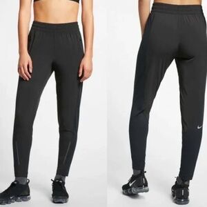 Nike Swift Flex Slim Fit Woven Running Pants Black 928817-010 Women's L
